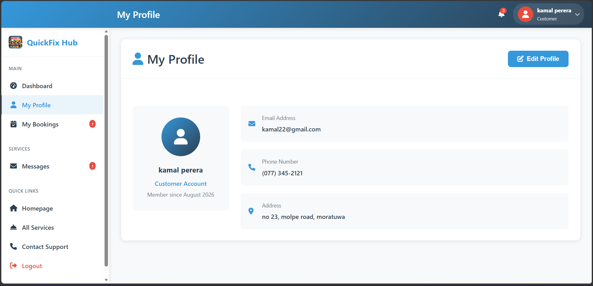 QuickFix Hub — Home Services Booking Platform screenshot 10