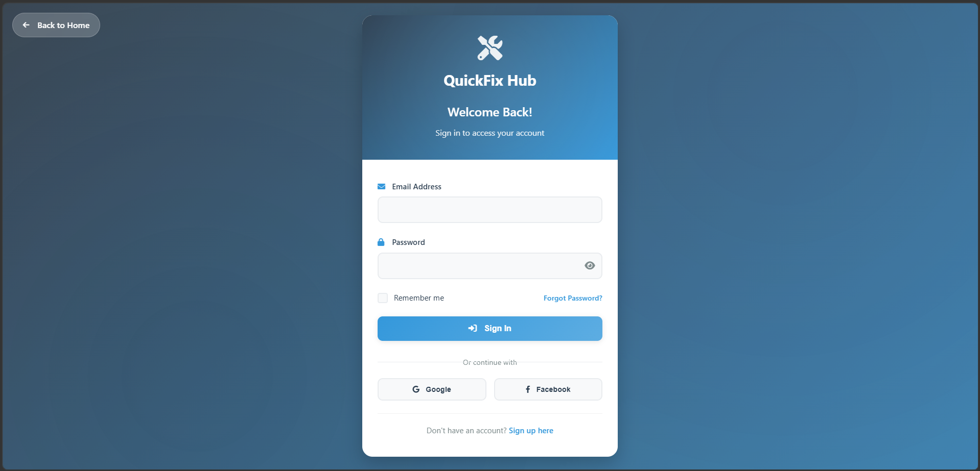 QuickFix Hub — Home Services Booking Platform screenshot 11