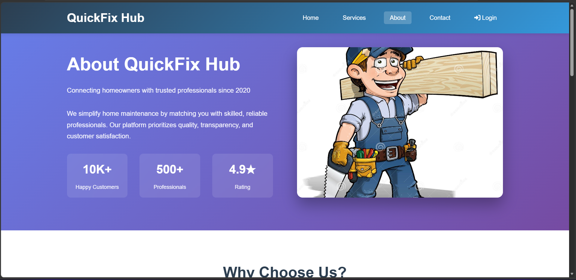 QuickFix Hub — Home Services Booking Platform screenshot 5
