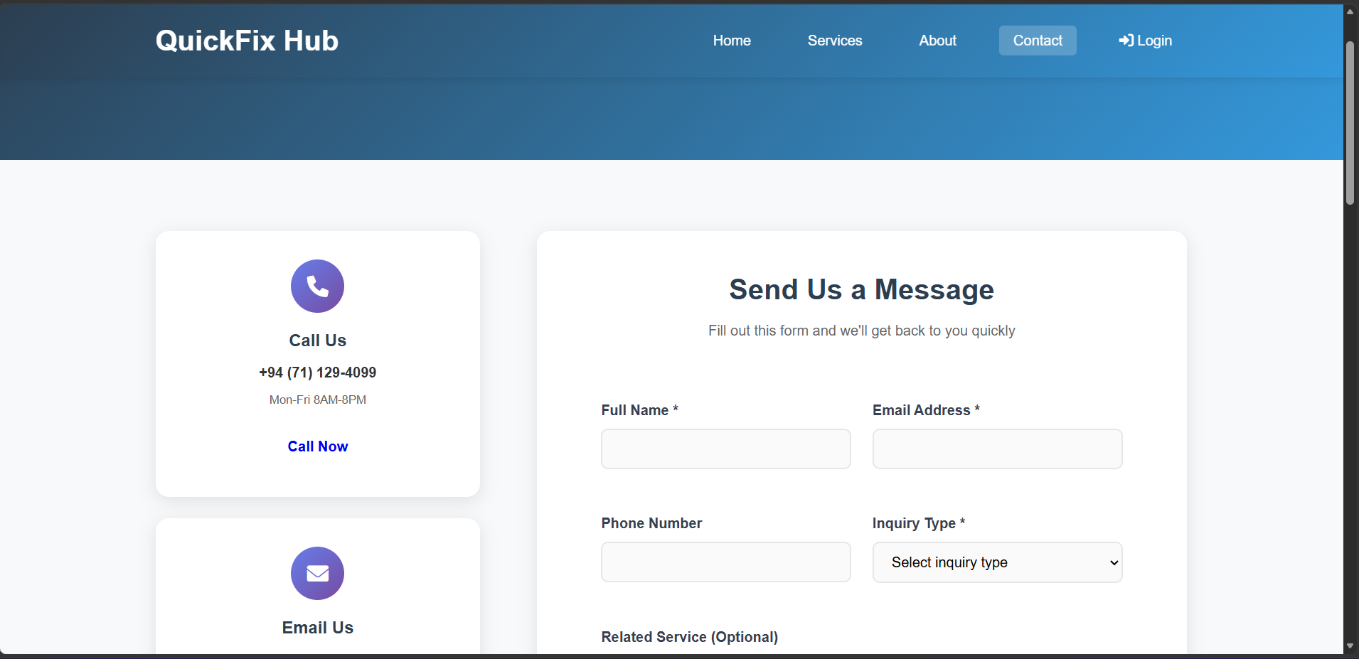 QuickFix Hub — Home Services Booking Platform screenshot 6