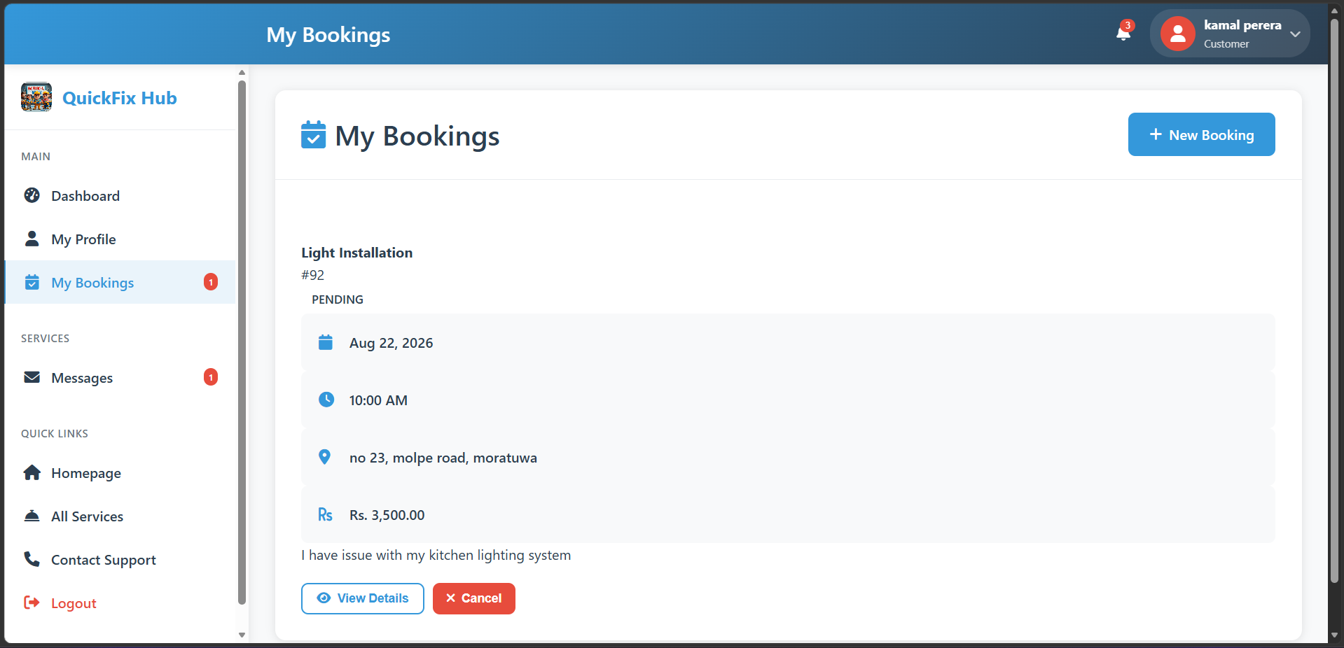 QuickFix Hub — Home Services Booking Platform screenshot 8