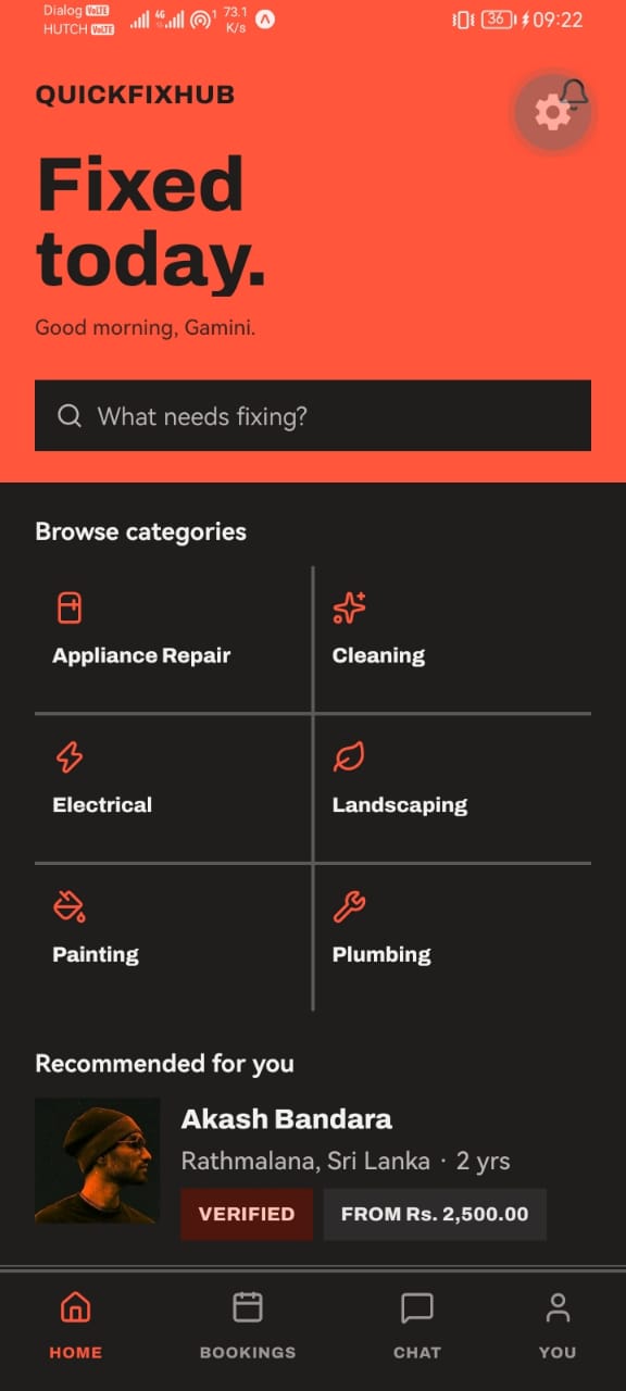 QuickFixHub — Cross-Platform Service Marketplace screenshot 4