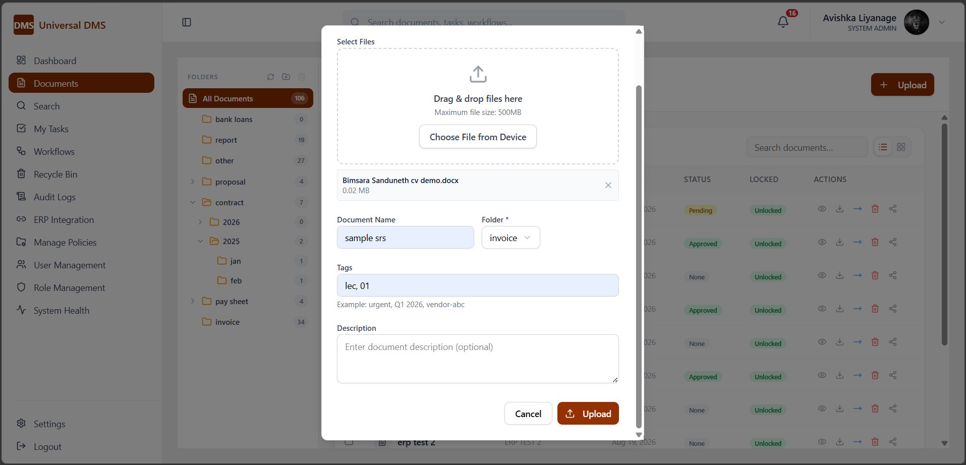 Universal DMS for ERP Integration screenshot 4